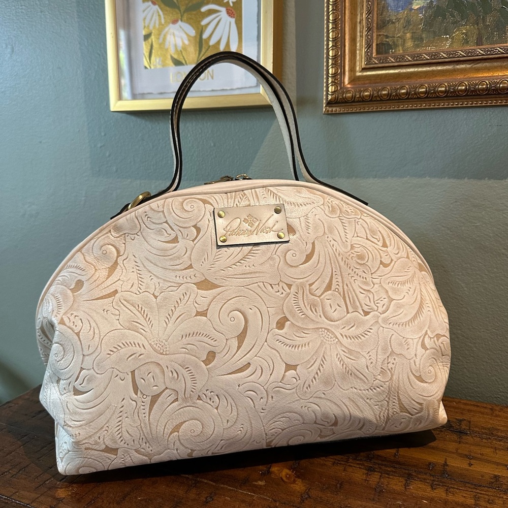 Patricia Nash Fiora Dome satchel - chalk wht toole